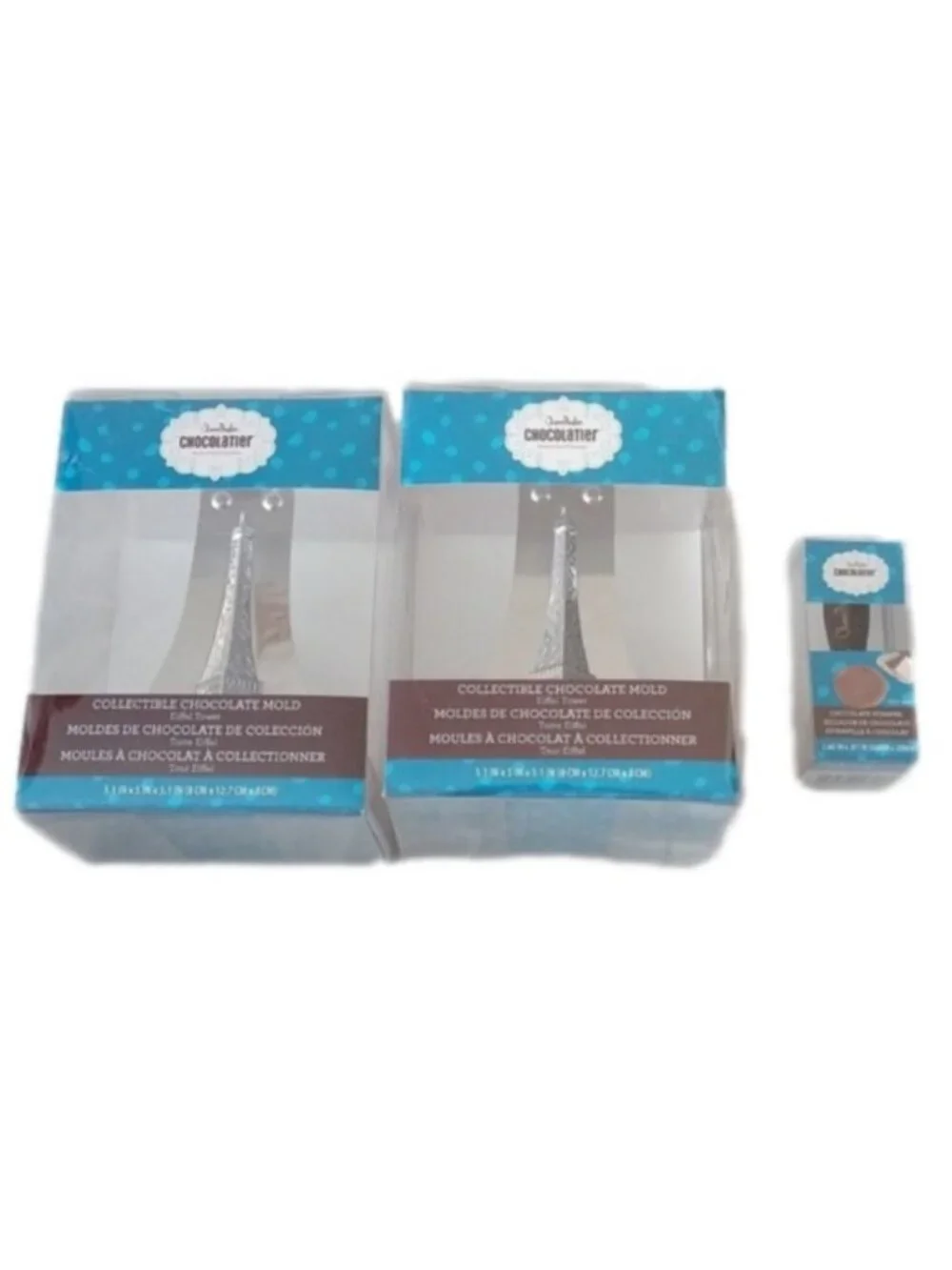 Chocomaker Chocolatier Eiffel Tower Collectible Chocolate Molds + Eat Me Stamp